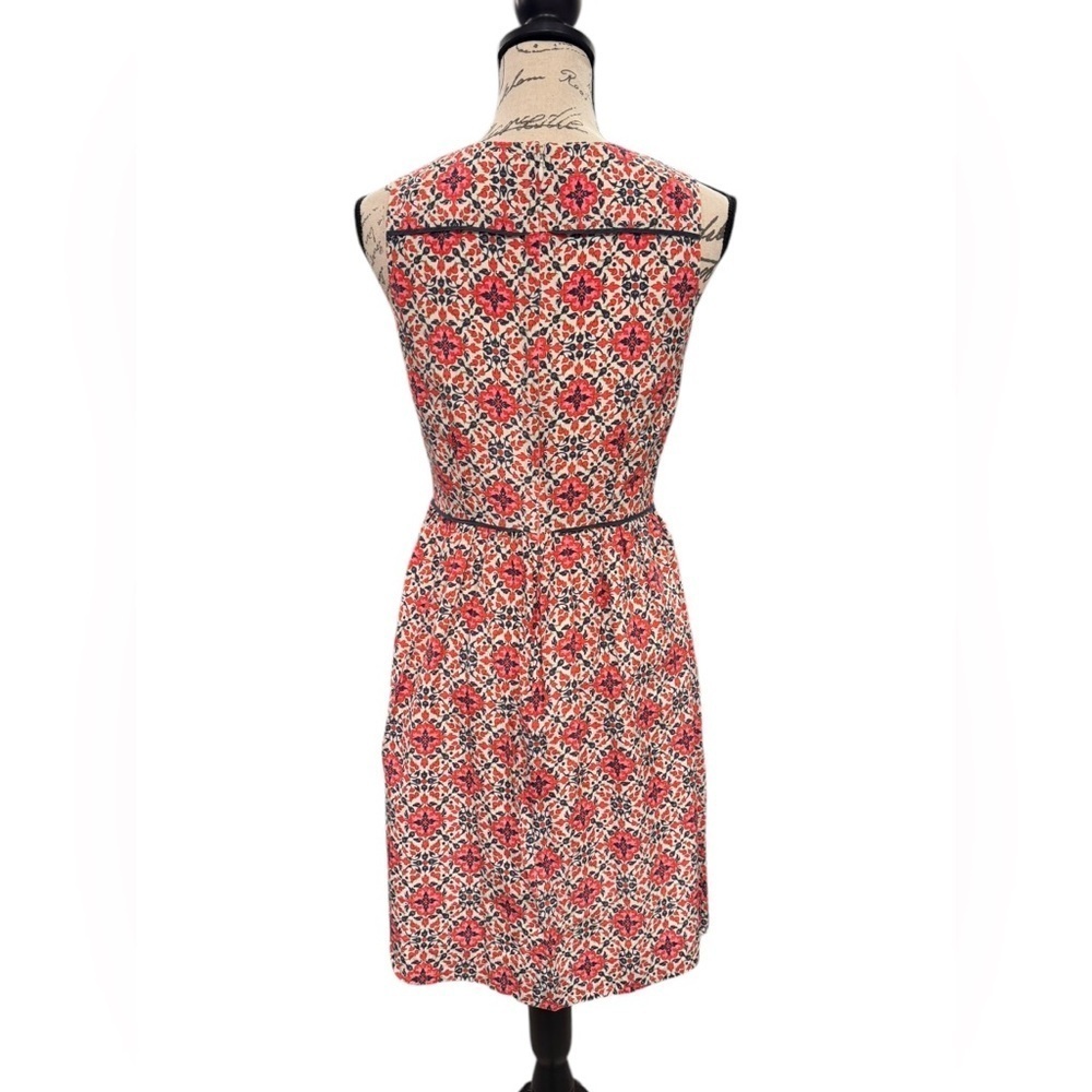 J. Crew California Poppy Dress Silk Medallion Pattern Women’s Size 6 - Picture 3 of 14